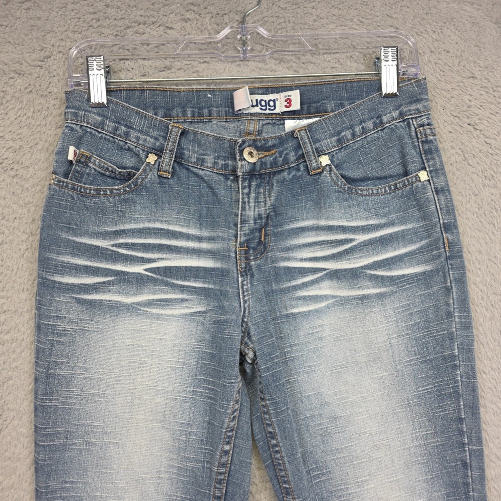 Plugg Women's Blue Flare Jeans - Picture 4 of 16